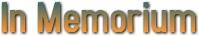 In Memorium In Memorium